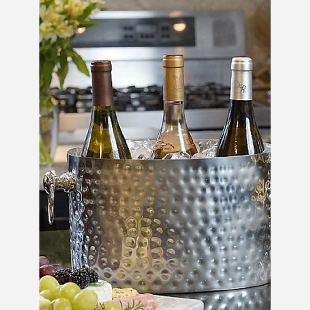 Stainless 3-Bottle Wine Chiller/Bucket
